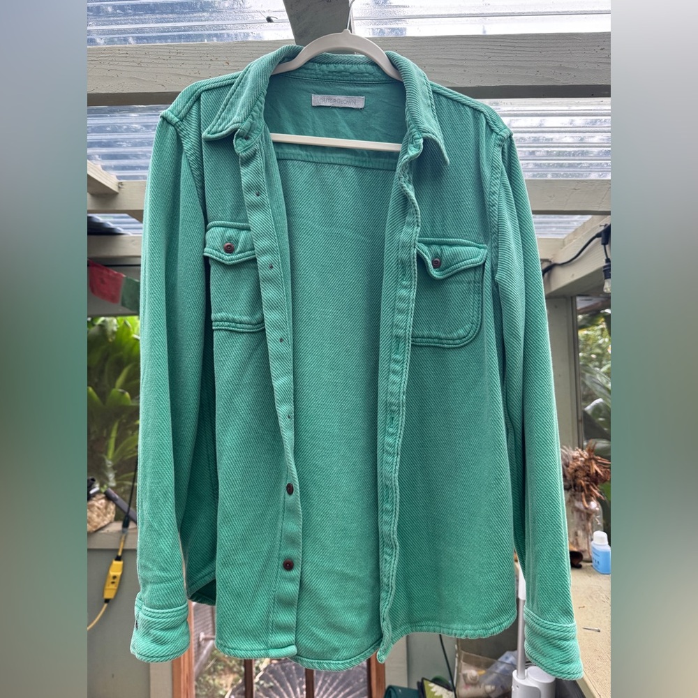 Outerknown Teal blanket Shirt